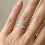 Melina Dee Round Diamond Engagement Ring