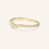 Whitney Curved Diamond Wedding Band