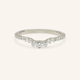 Whitney Curved Diamond Wedding Band