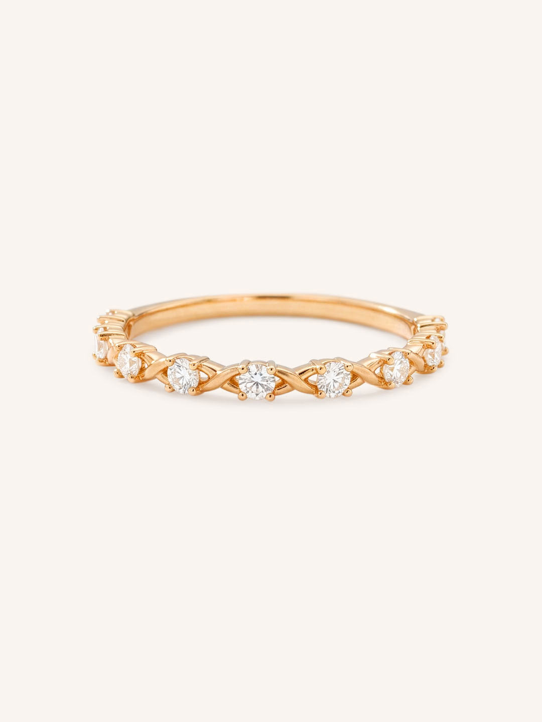 Oura Floral Diamond Wedding Band