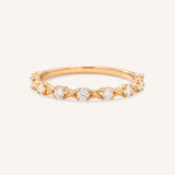 Oura Floral Diamond Wedding Band