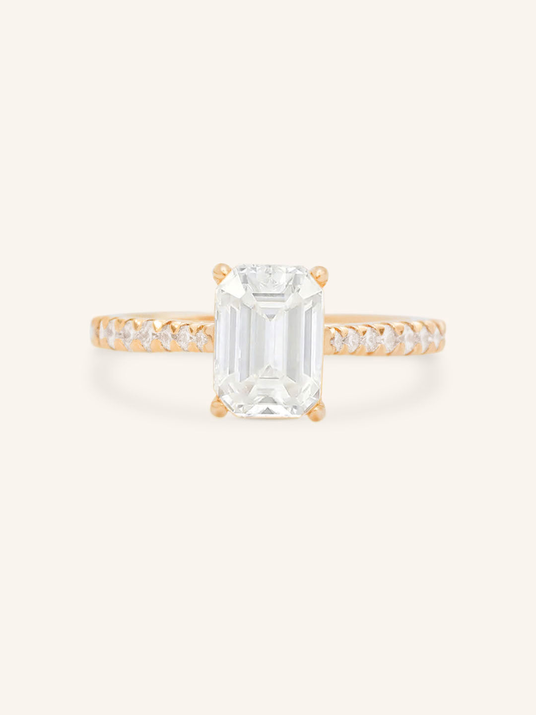 Nola Jean Emerald Cut Diamond Engagement Ring