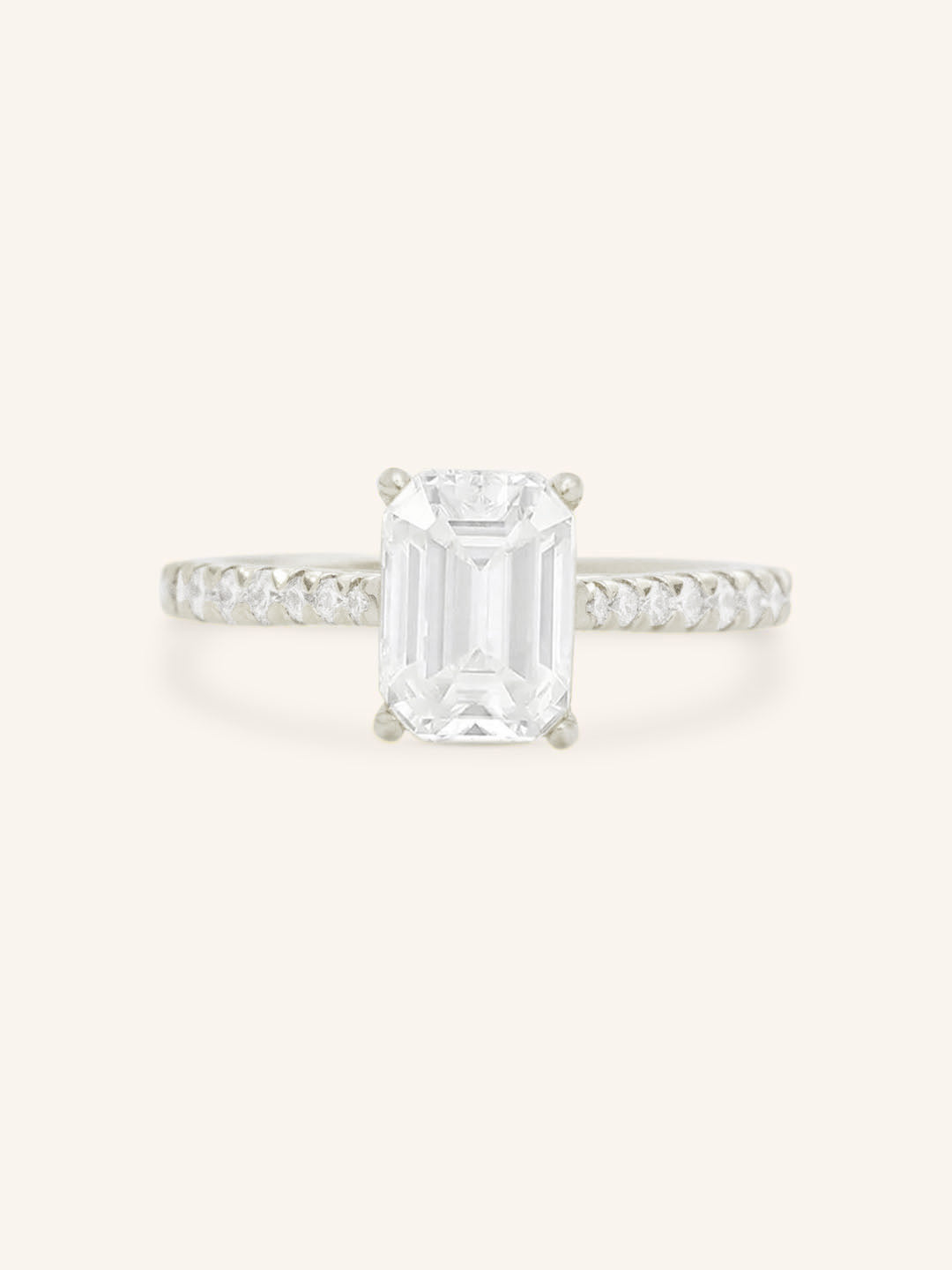 Nola Jean Emerald Cut Diamond Engagement Ring