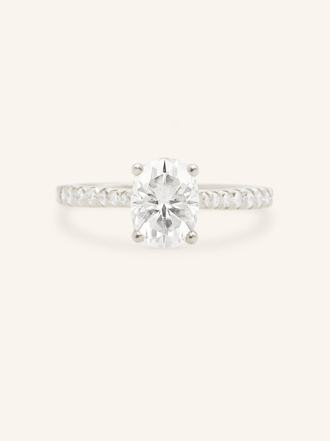Nola Jean Oval Diamond Engagement Ring