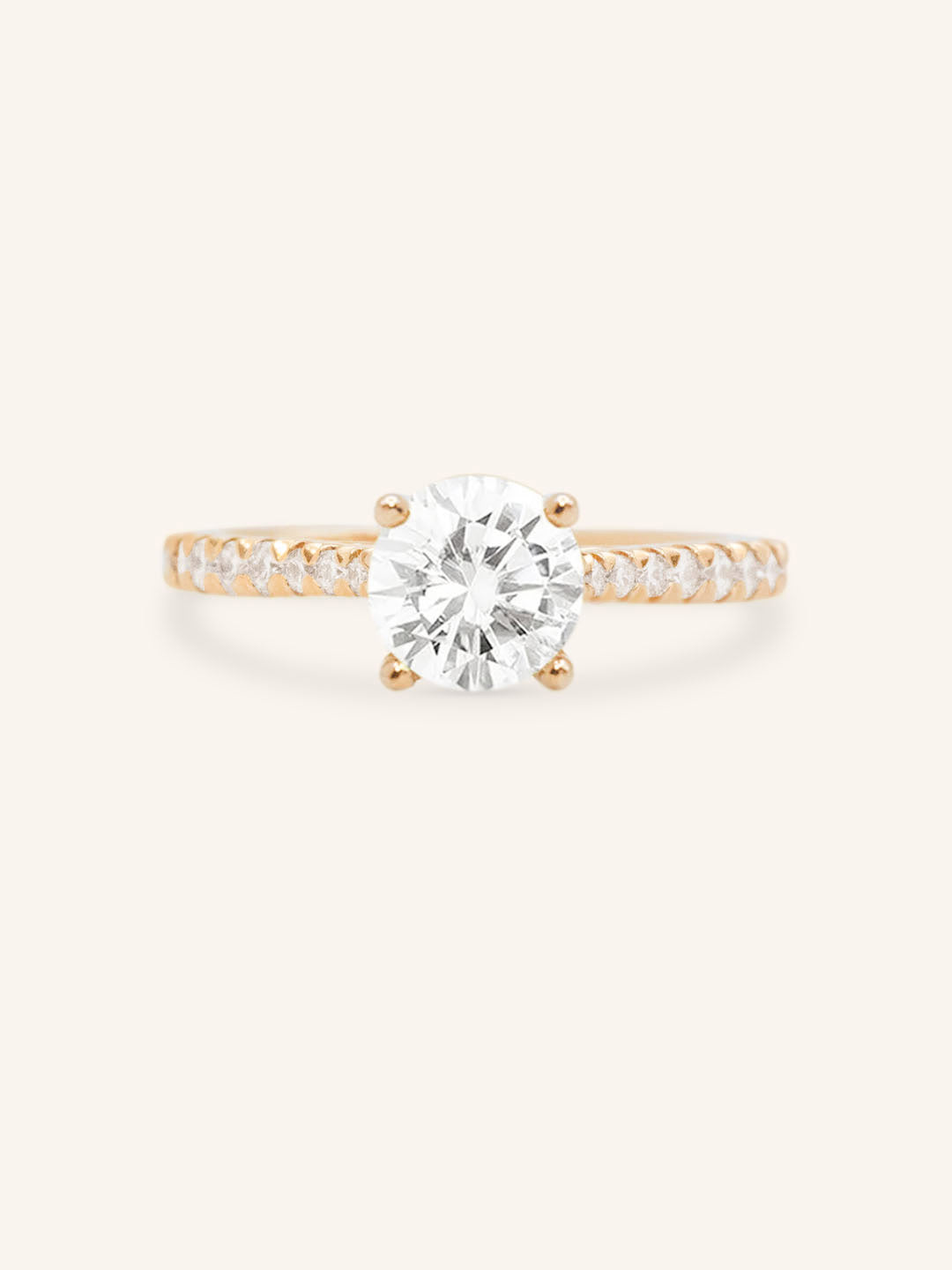 Nola Jean Round Diamond Engagement Ring