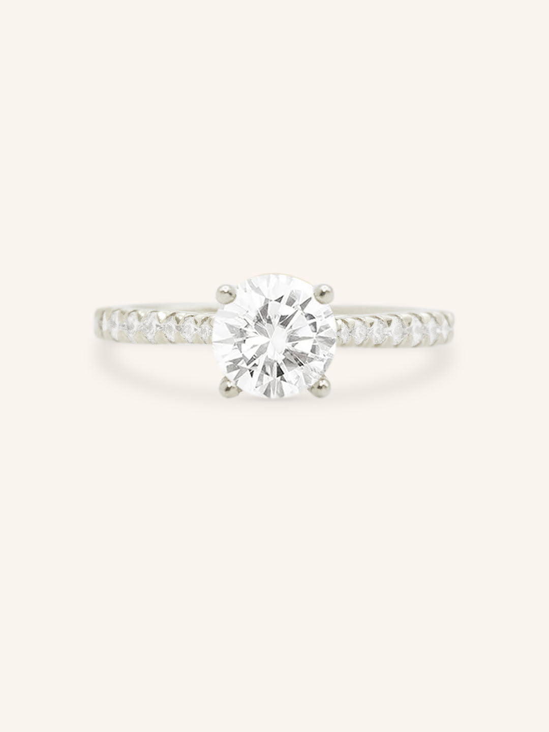Nola Jean Round Diamond Engagement Ring