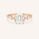 Kyleigh Emerald Cut Diamond Engagement Ring