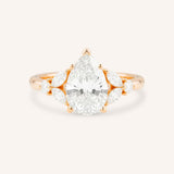 Kyleigh Pear Cut Diamond Engagement Ring