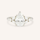 Kyleigh Pear Cut Diamond Engagement Ring