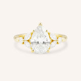 Kyleigh Pear Cut Diamond Engagement Ring