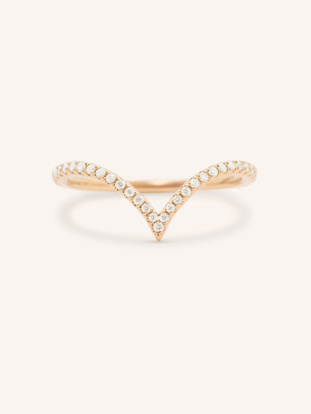 Kasha Curved Diamond Wedding Band