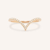 Kasha Curved Diamond Wedding Band