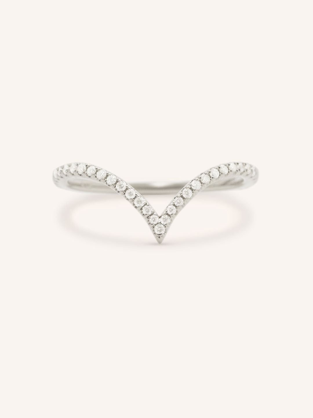 Kasha Curved Diamond Wedding Band