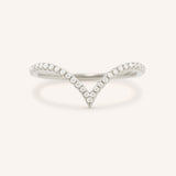 Kasha Curved Diamond Wedding Band