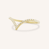 Kasha Curved Diamond Wedding Band