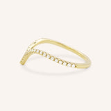 Kasha Curved Diamond Wedding Band