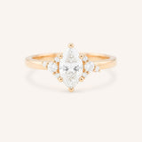 Starfield Marquise Diamond Cluster Engagement Ring