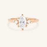 Starfield Marquise Diamond Cluster Engagement Ring