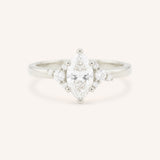 Starfield Marquise Diamond Cluster Engagement Ring