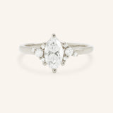 Starfield Marquise Diamond Cluster Engagement Ring