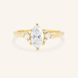 Starfield Marquise Diamond Cluster Engagement Ring