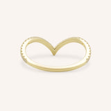 Kasha Curved Diamond Wedding Band