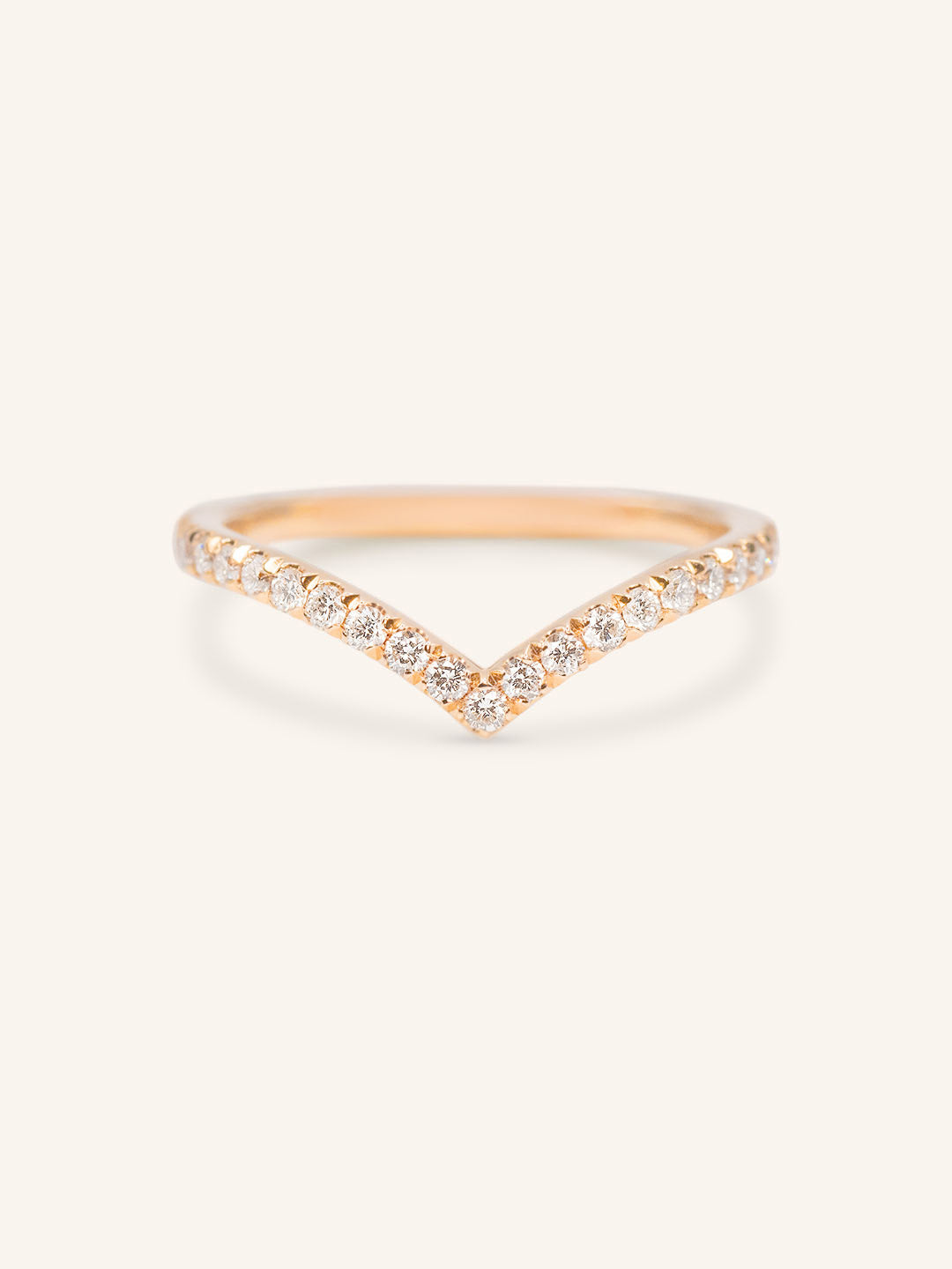 Diana Curved Diamond Wedding Band