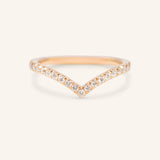 Diana Curved Diamond Wedding Band