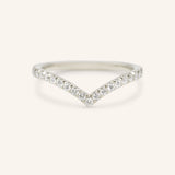 Diana Curved Diamond Wedding Band