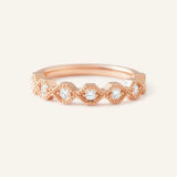 Honeycomb Milgrain Diamond Anniversary Band