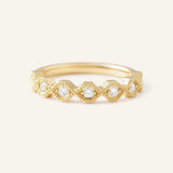 Honeycomb Milgrain Diamond Anniversary Band