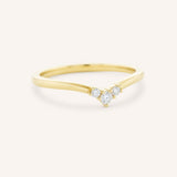 Linden Curved Diamond Band