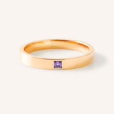 Torrey Square Amethyst Flat Band
