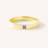 Torrey Square Amethyst Flat Band