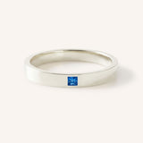 Torrey Square Blue Sapphire Flat Band