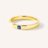 Torrey Square Blue Sapphire Flat Band