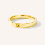 Torrey Square Citrine Flat Band