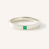 Torrey Square Emerald Flat Band