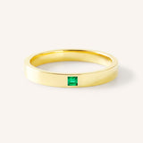 Torrey Square Emerald Flat Band