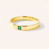 Torrey Square Emerald Flat Band
