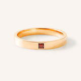 Torrey Square Garnet Flat Band