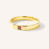 Torrey Square Garnet Flat Band