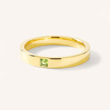 Torrey Square Peridot Flat Band