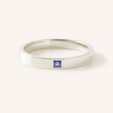 Torrey Square Tanzanite Flat Band