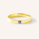 Torrey Square Tanzanite Flat Band