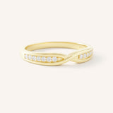 Sorrel Diamond Criss-Cross Contour Band