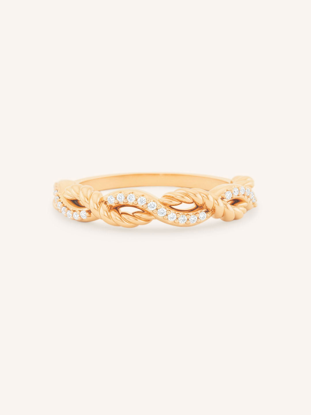 Lovelace Half Twist Diamond Ring