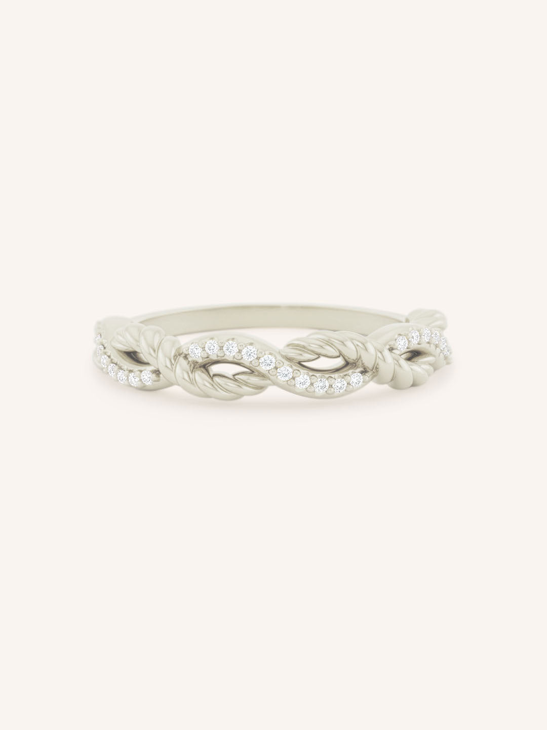 Lovelace Half Twist Diamond Ring