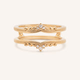 Junellia Curved Diamond Milgrain Ring Guard