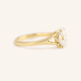 Sabora Oval Diamond Split Shank Engagement Ring